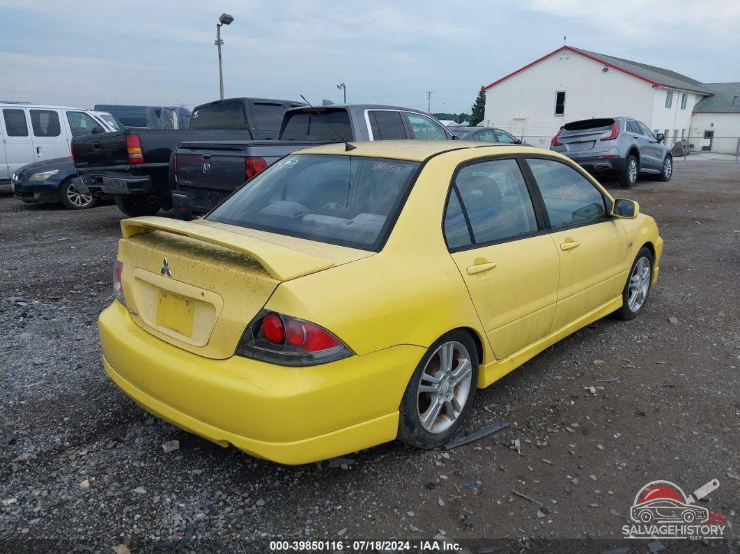 JA3AJ66F74U050763 2004 MITSUBISHI LANCER photo no. 4