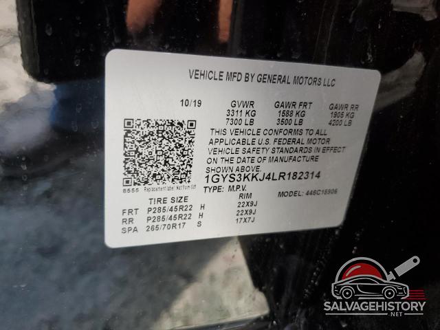 1GYS3KKJ4LR182314 2020 CADILLAC ESCALADE photo no. 13