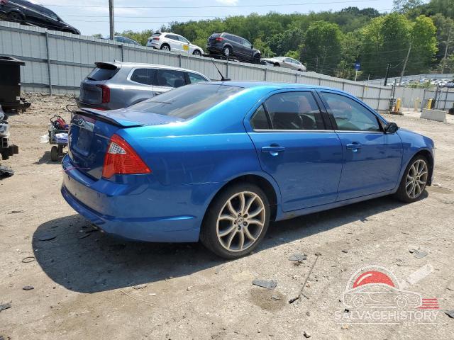 3FAHP0JA7CR142636 2012 FORD FUSION photo no. 3