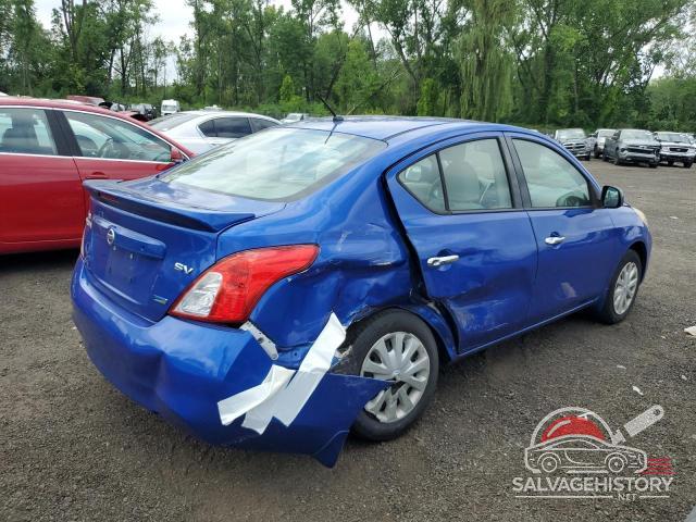 3N1CN7AP3EL858661 2014 NISSAN VERSA photo no. 3