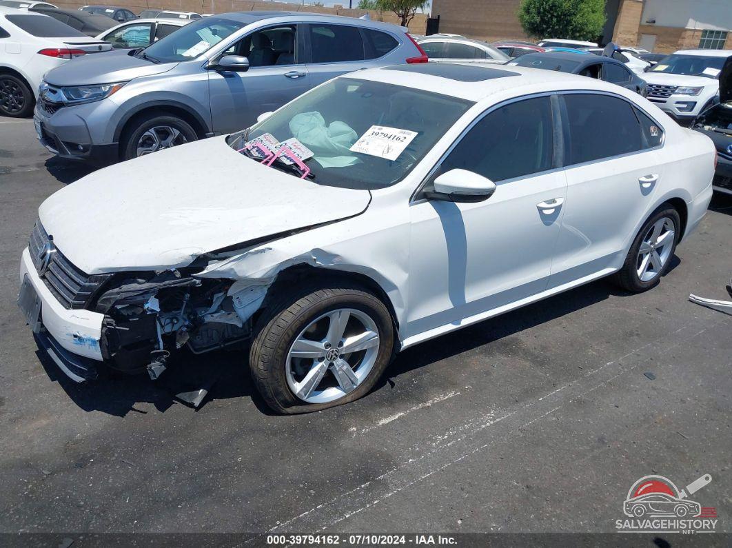 1VWBP7A30CC107829 2012 VOLKSWAGEN PASSAT photo no. 2