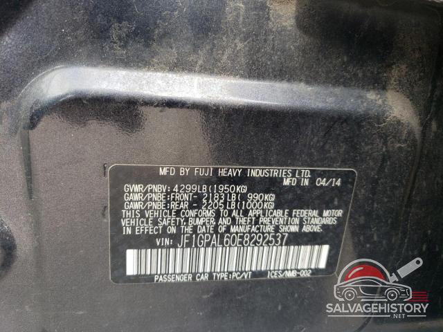 JF1GPAL60E8292537 2014 SUBARU IMPREZA photo no. 12