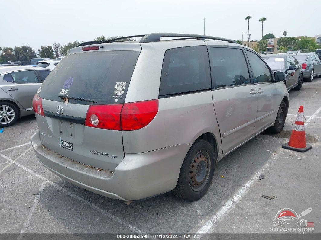 5TDZK23C27S065832 2007 TOYOTA SIENNA photo no. 4