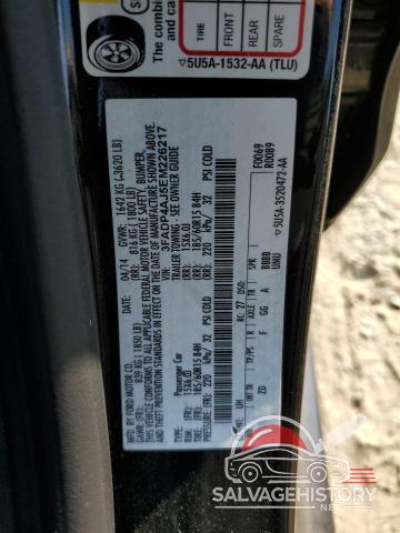 3FADP4AJ5EM226217 2014 FORD FIESTA photo no. 12