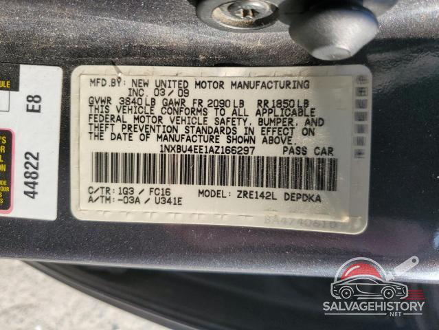 1NXBU4EE1AZ166297 2010 TOYOTA COROLLA photo no. 13