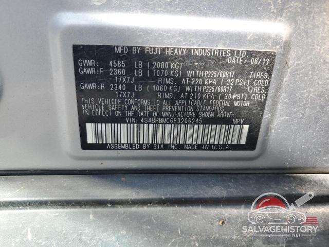4S4BRBMC6E3206245 2014 SUBARU OUTBACK photo no. 12