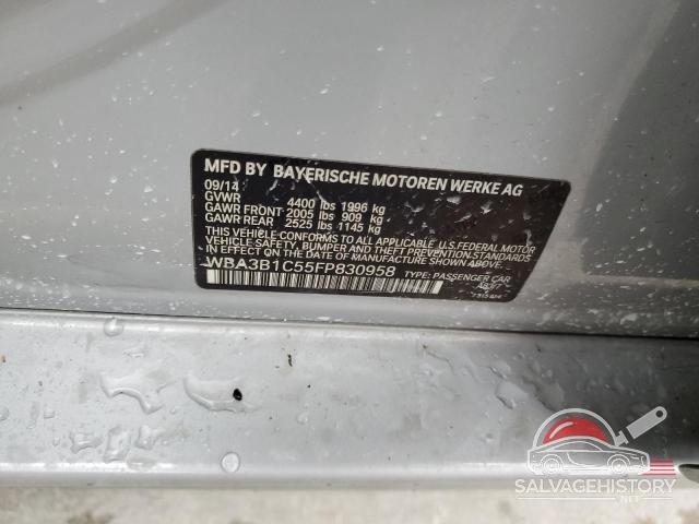 WBA3B1C55FP830958 2015 BMW 3 SERIES photo no. 12