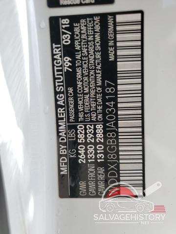 WDDXJ8GB8JA034187 2018 MERCEDES-BENZ S-CLASS photo no. 12