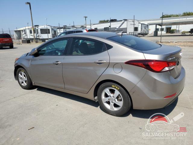 5NPDH4AE3EH464356 2014 HYUNDAI ELANTRA photo no. 2