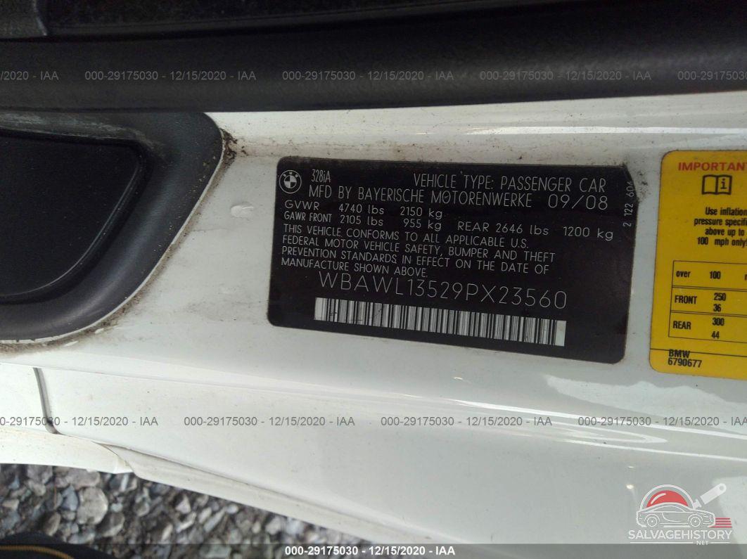 WBAWL13529PX23560 2009 BMW 3 SERIES photo no. 9