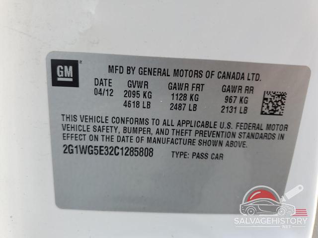 2G1WG5E32C1285808 2012 CHEVROLET IMPALA photo no. 12