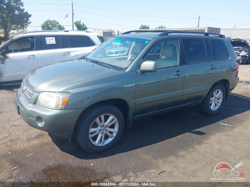 JTEDW21A870018187 2007 TOYOTA HIGHLANDER HYBRID photo no. 2