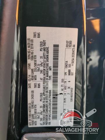 1FMCU0JX3EUC76066 2014 FORD ESCAPE photo no. 13