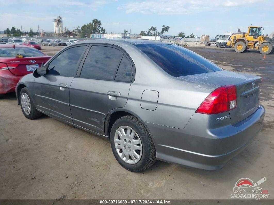 2HGES16525H621396 2005 HONDA CIVIC photo no. 3