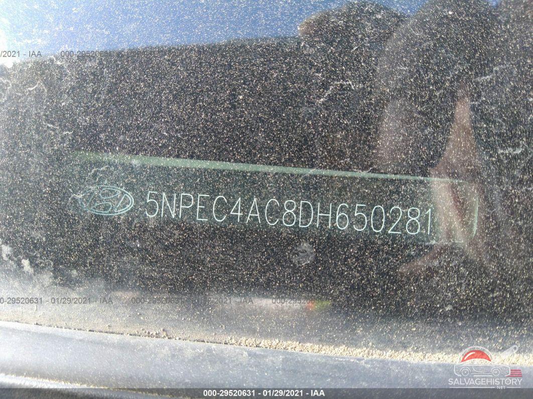 5NPEC4AC8DH650281 2013 HYUNDAI SONATA photo no. 9