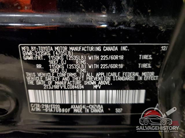 2T3J1RFV1LC084694 2020 TOYOTA RAV4 photo no. 14