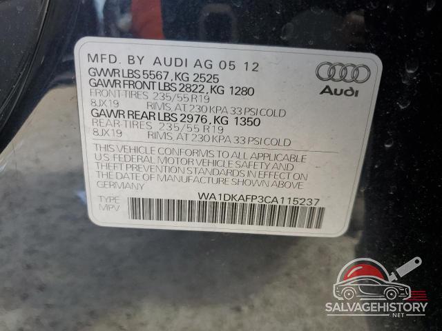 WA1DKAFP3CA115237 2012 AUDI Q5 photo no. 13