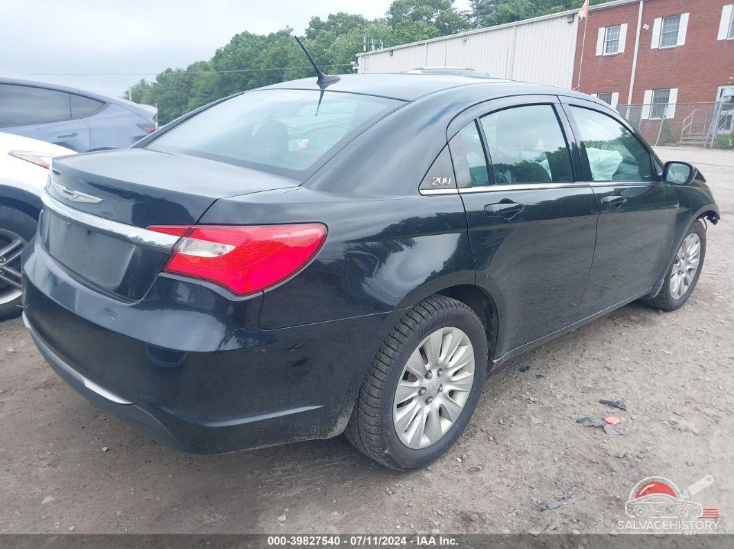 1C3CCBAB5CN117343 2012 CHRYSLER 200 photo no. 4