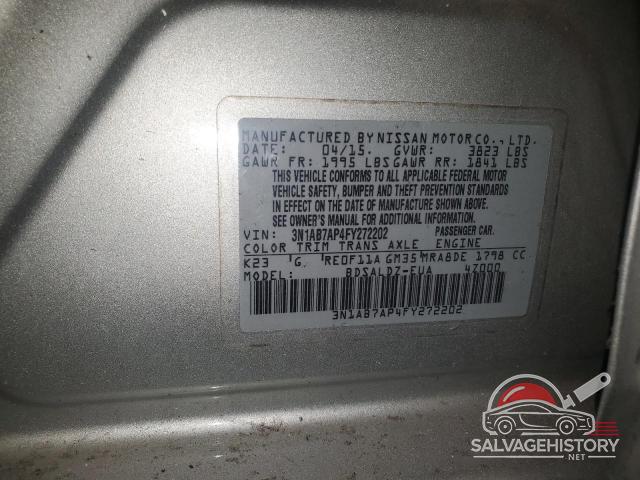 3N1AB7AP4FY272202 2015 NISSAN SENTRA photo no. 13