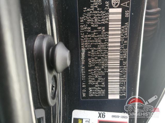 2T1BURHE2FC321523 2015 TOYOTA COROLLA photo no. 12