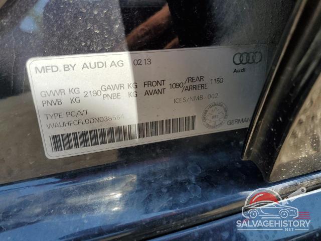 WAUHFCFL0DN038564 2013 AUDI A4 photo no. 12