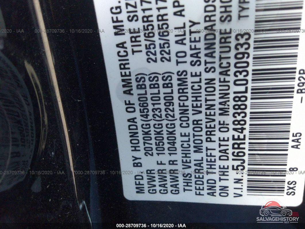 5J6RE48388L030933 2008 HONDA CR-V photo no. 9