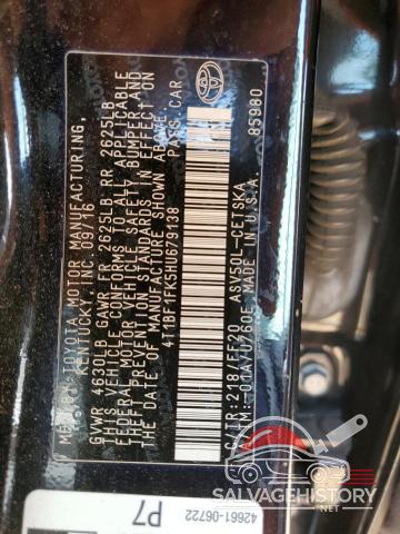 4T1BF1FK5HU679138 2017 TOYOTA CAMRY photo no. 12