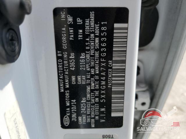 5XXGM4A7XFG363581 2015 KIA OPTIMA photo no. 12