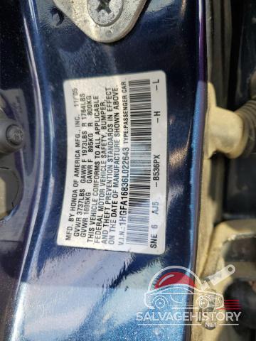 1HGFA16836L022643 2006 HONDA CIVIC photo no. 12