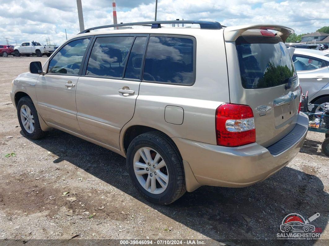 JTEGW21A270020109 2007 TOYOTA HIGHLANDER HYBRID photo no. 3