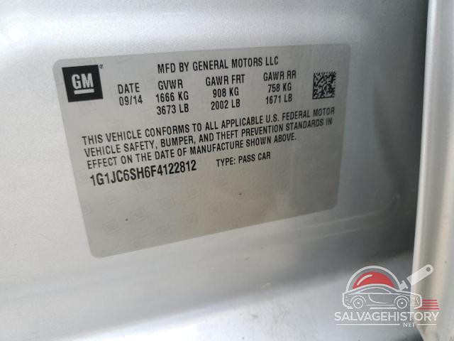 1G1JC6SH6F4122812 2015 CHEVROLET SONIC photo no. 12