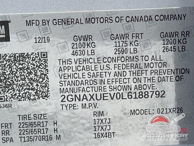 2GNAXUEV0L6188792 2020 CHEVROLET EQUINOX photo no. 6