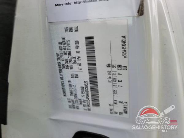 1FDXE4FS4HDC68629 2017 FORD E-450 CUTAWAY photo no. 4