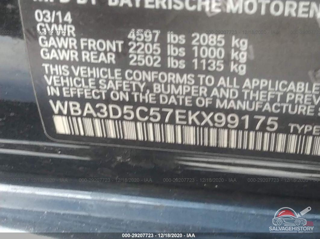 WBA3D5C57EKX99175 2014 BMW 3 SERIES photo no. 9