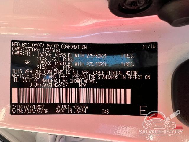 JTJHY7AXXH4231571 2017 LEXUS LX570 photo no. 15