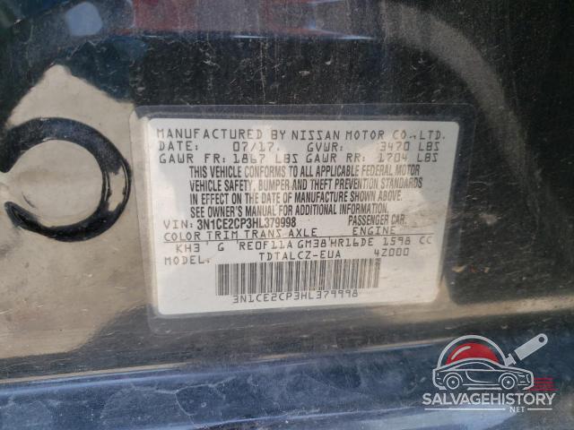 3N1CE2CP3HL379998 2017 NISSAN VERSA photo no. 12