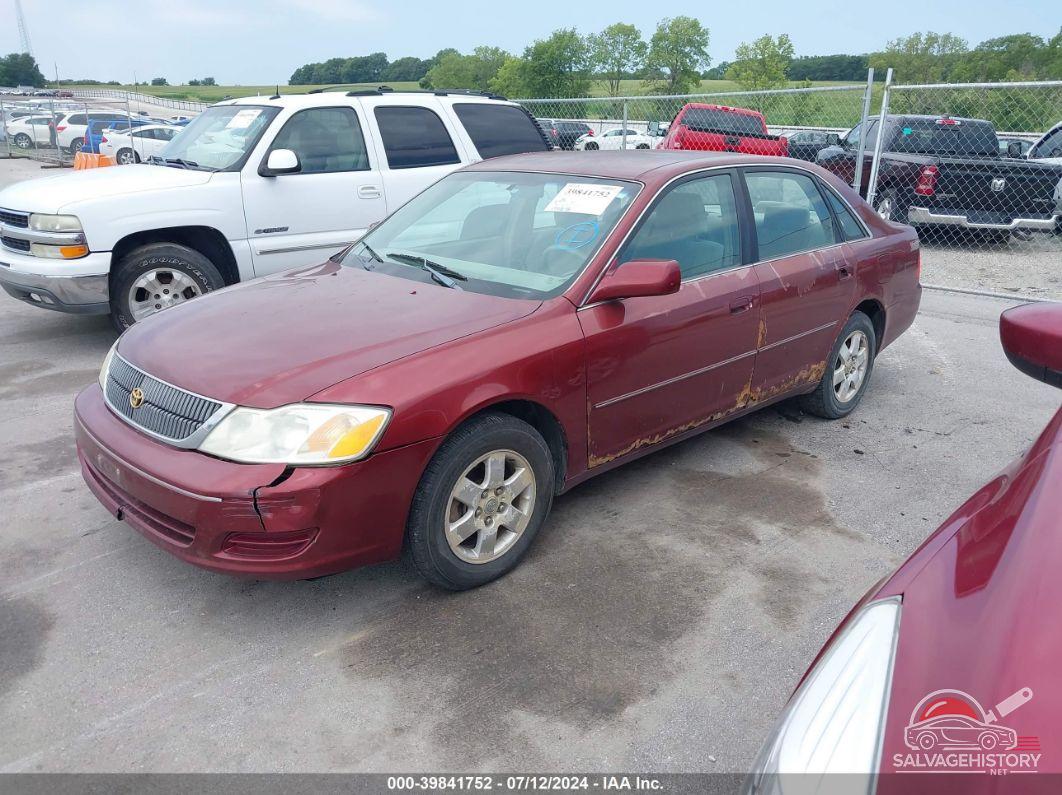 4T1BF28B52U264346 2002 TOYOTA AVALON photo no. 2