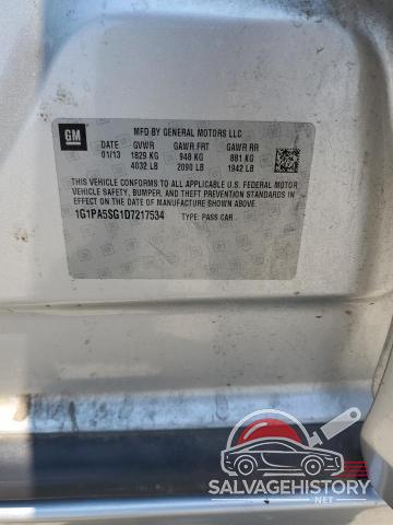 1G1PA5SG1D7217534 2013 CHEVROLET CRUZE photo no. 13