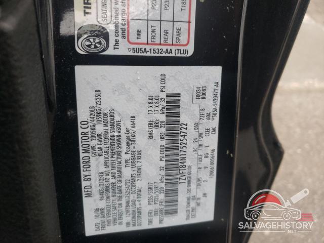 1ZVFT84N175254722 2007 FORD ALL Models photo no. 12