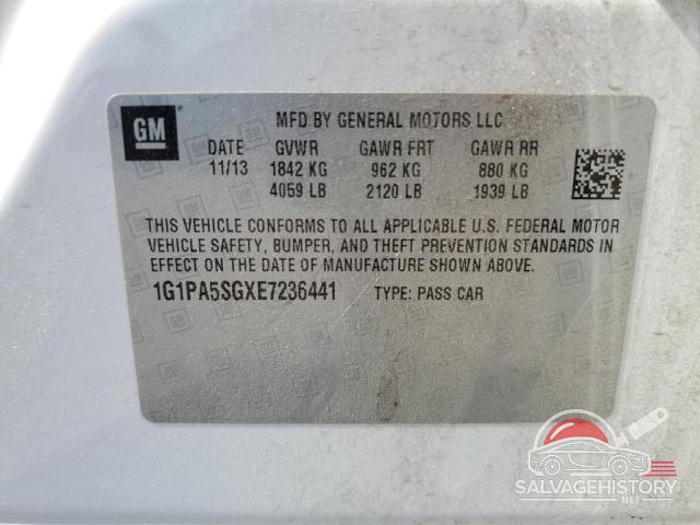 1G1PA5SGXE7236441 2014 CHEVROLET CRUZE photo no. 12