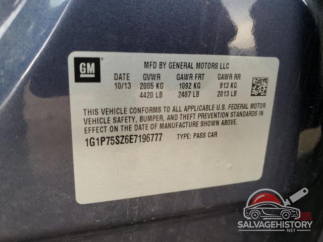 1G1P75SZ6E7196777 2014 CHEVROLET CRUZE photo no. 12