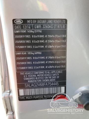 SALAG2V68FA754445 2015 LAND ROVER LR4 photo no. 13