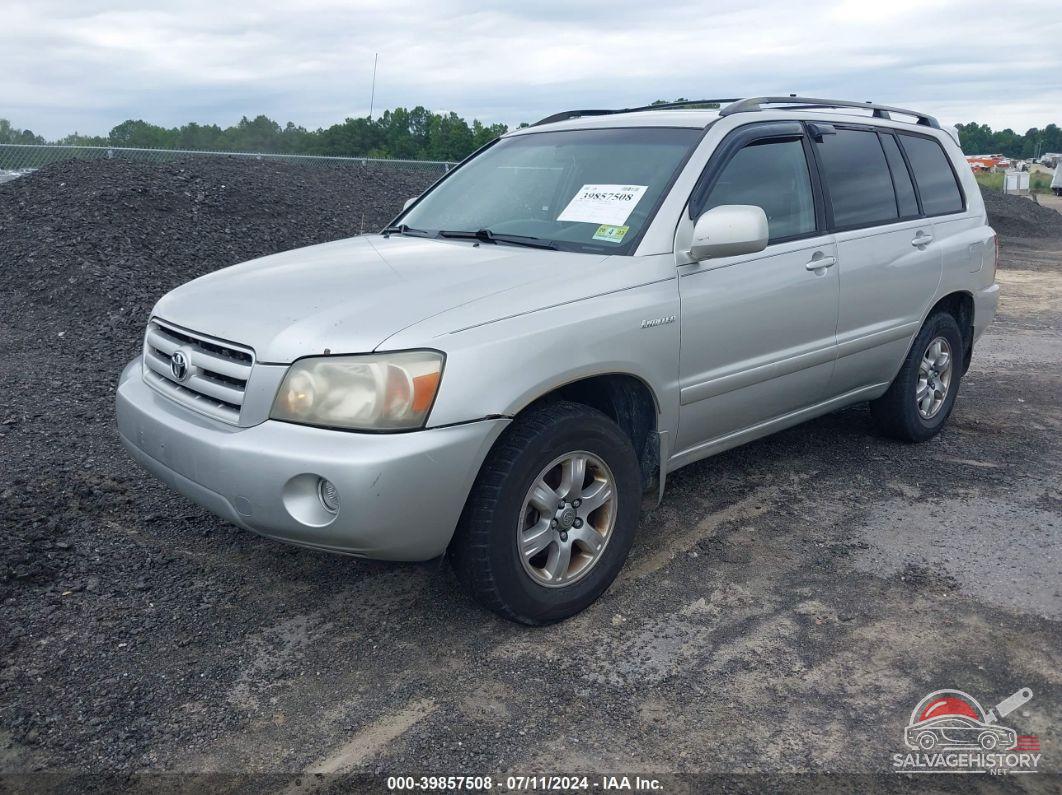 JTEEP21A350093362 2005 TOYOTA HIGHLANDER photo no. 2