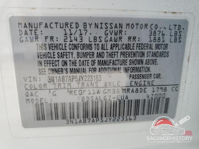 3N1AB7AP5JY223163 2018 NISSAN SENTRA photo no. 13