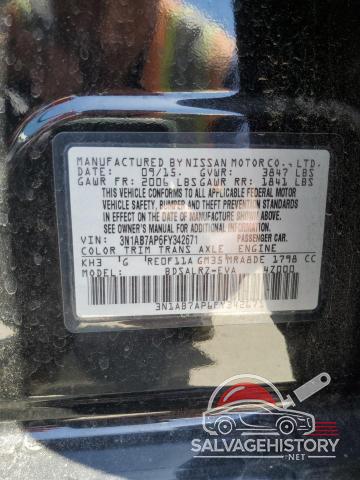 3N1AB7AP6FY342671 2015 NISSAN SENTRA photo no. 12