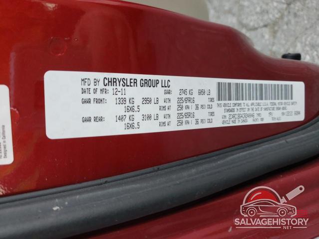 2C4RC1BG4CR240046 2012 CHRYSLER MINIVAN photo no. 14