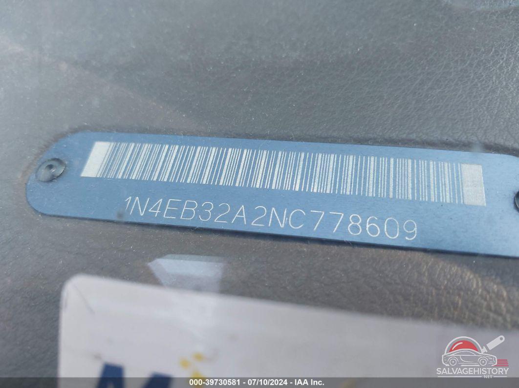 1N4EB32A2NC778609 1992 NISSAN SENTRA photo no. 9