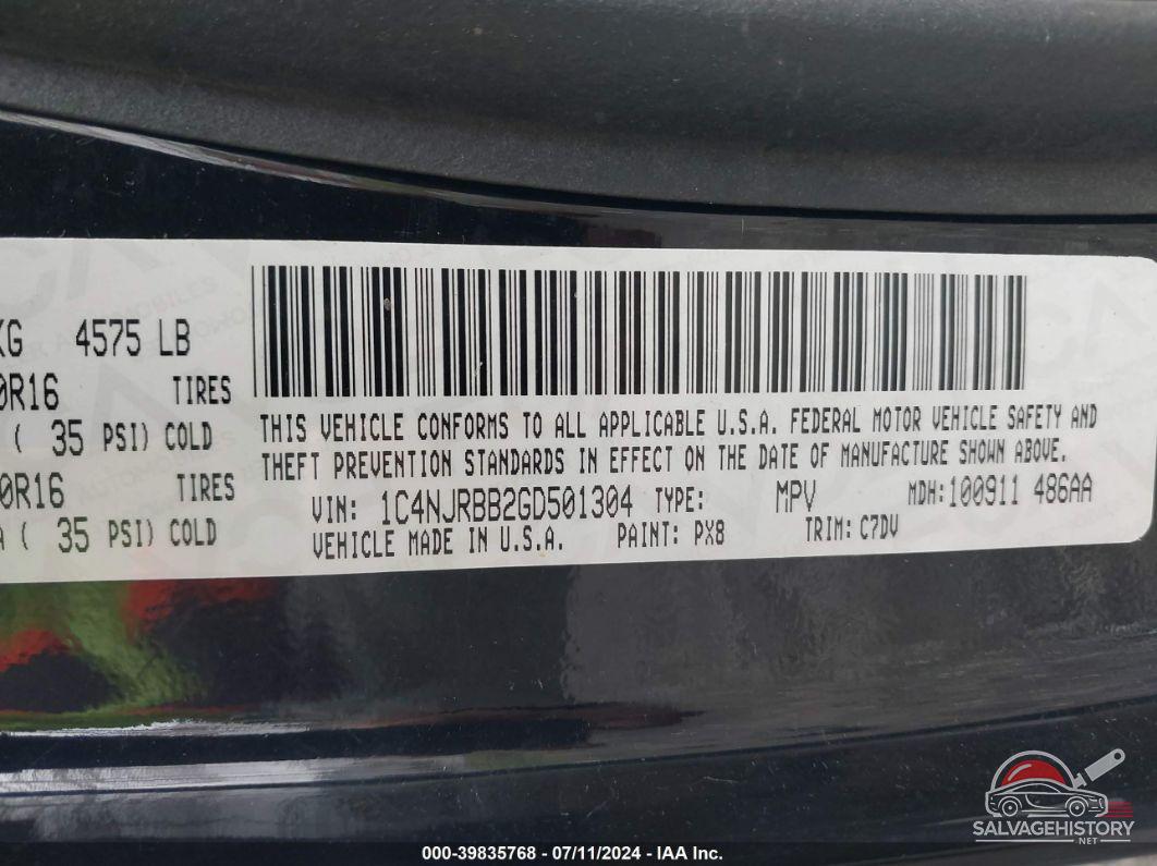 1C4NJRBB2GD501304 2016 JEEP PATRIOT photo no. 9