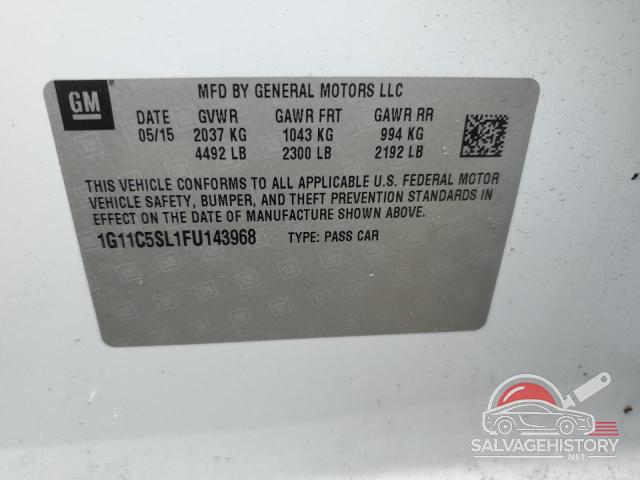 1G11C5SL1FU143968 2015 CHEVROLET MALIBU photo no. 12