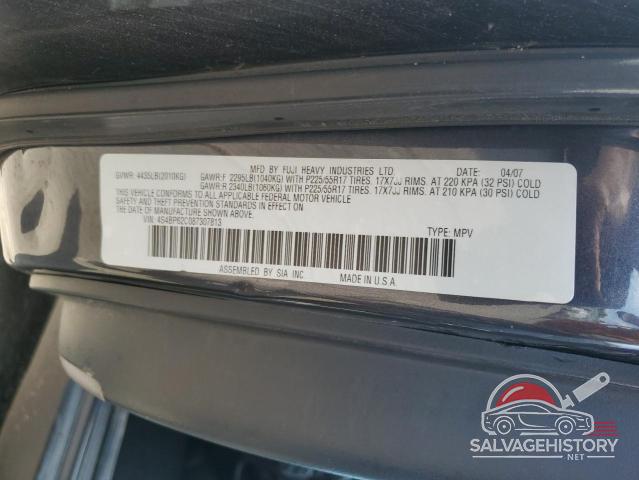 4S4BP62C087307813 2008 SUBARU OUTBACK photo no. 13